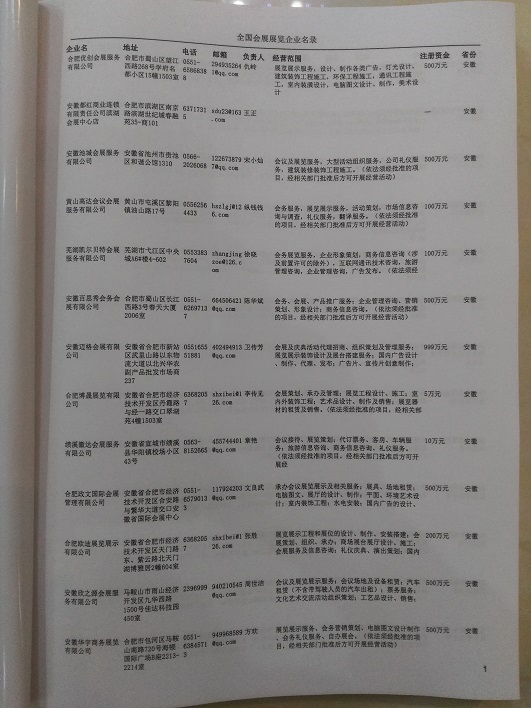 中國(guó)會(huì)展展覽公司黃頁(yè)可開(kāi)展精準(zhǔn)營(yíng)銷(xiāo)，電話(huà)營(yíng)銷(xiāo)、郵件營(yíng)銷(xiāo)、傳真營(yíng)銷(xiāo)等等多管齊下，圓您銷(xiāo)售冠軍夢(mèng)